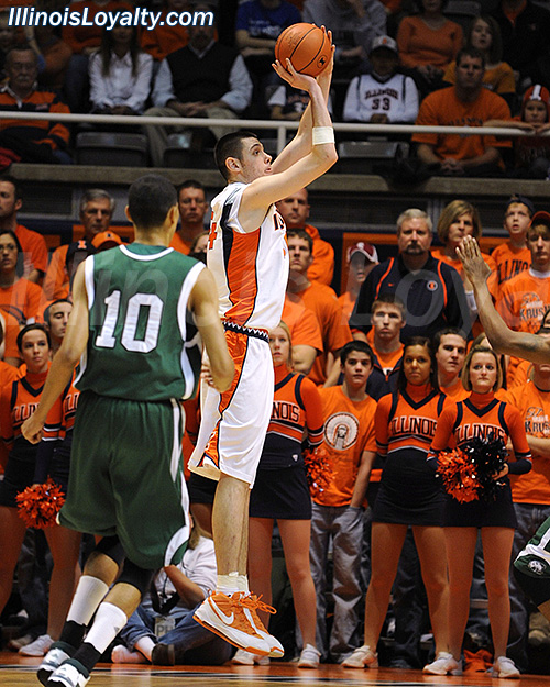 Mike Tisdale: Fighting Illini Basketball vs Eastern Michigan