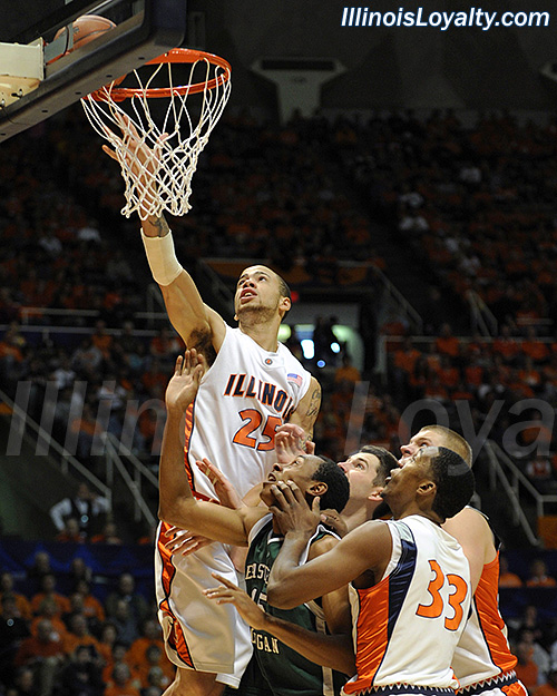 Calvin Brock: Fighting Illini Basketball vs Eastern Michigan