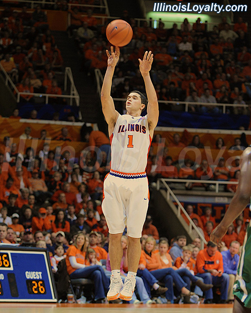 Trent Meacham: Fighting Illini Basketball vs Eastern Michigan