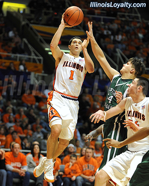Trent Meacham: Fighting Illini Basketball vs Eastern Michigan