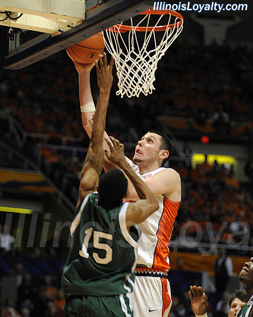 Mike Tisdale: Fighting Illini Basketball vs Eastern Michigan