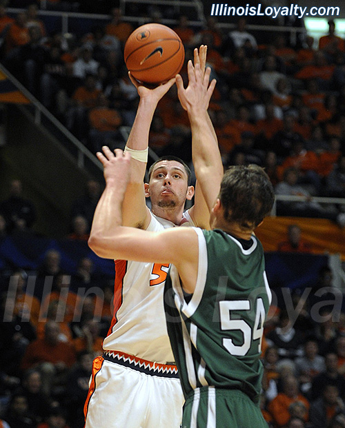 Mike Tisdale: Fighting Illini Basketball vs Eastern Michigan