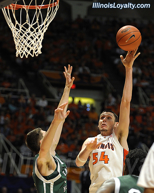 Mike Tisdale: Fighting Illini Basketball vs Eastern Michigan