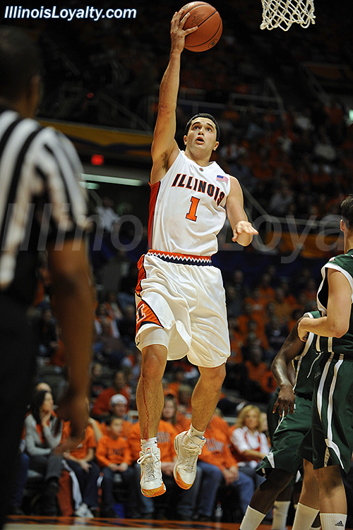 Trent Meacham: Fighting Illini Basketball vs Eastern Michigan