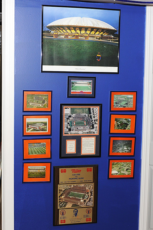 Illini room, Illini memorabilia, Illini posters