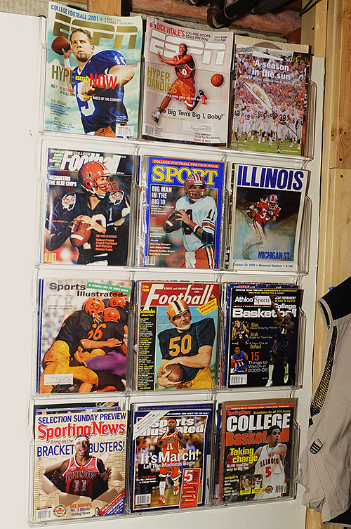 Illini room, Illini memorabilia, Illini posters