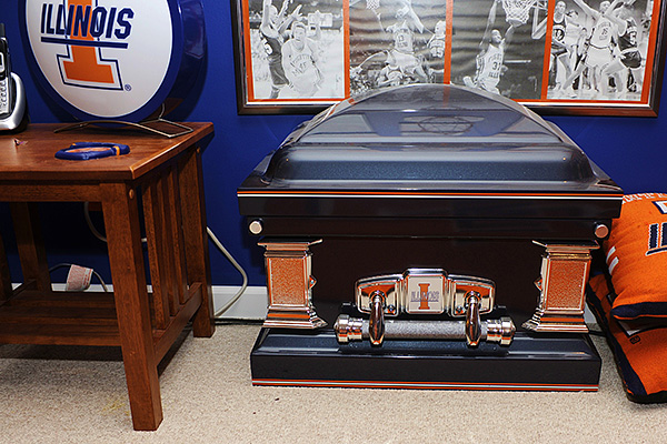 Illini room, Illini memorabilia, Illini posters