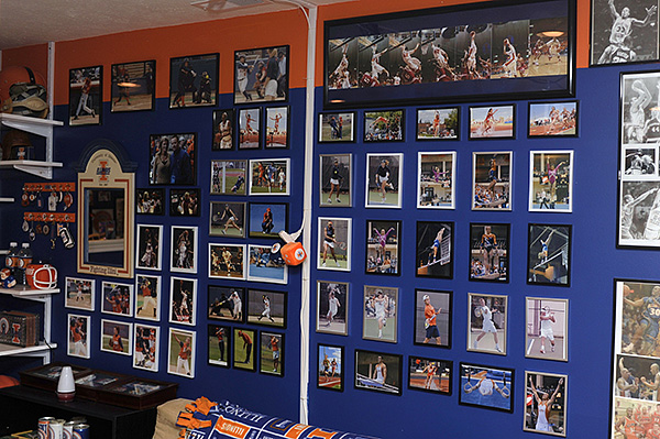 Illini room, Illini memorabilia, Illini posters