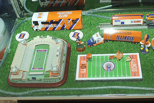 Illini room, Illini memorabilia, Illini posters