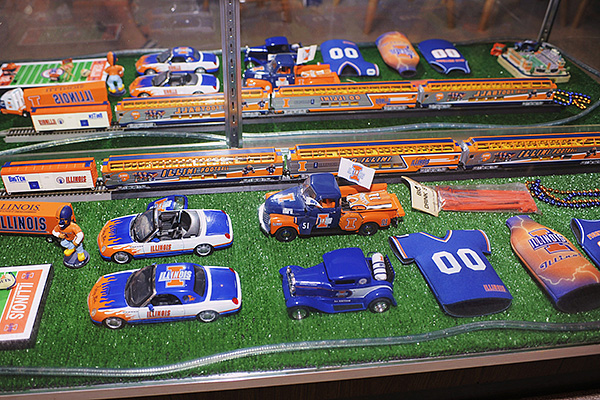 Illini room, Illini memorabilia, Illini posters