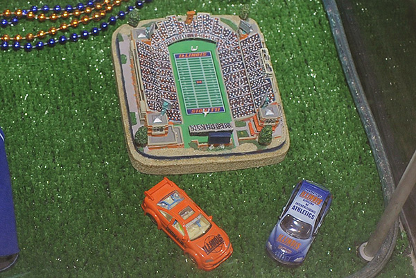 Illini room, Illini memorabilia, Illini posters