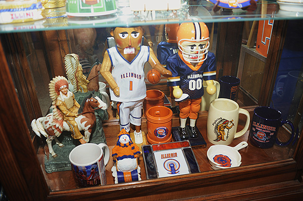 Illini room, Illini memorabilia, Illini posters