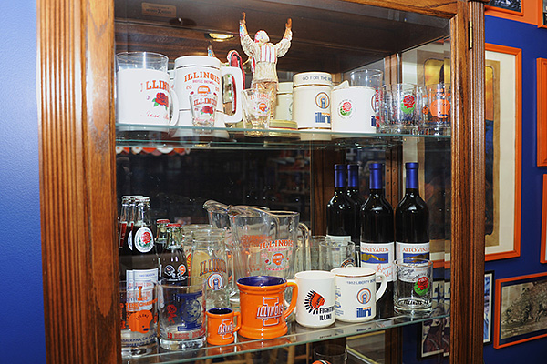 Illini room, Illini memorabilia, Illini posters