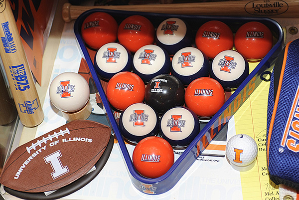 Illini room, Illini memorabilia, Illini posters