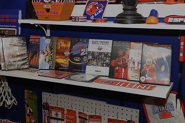 Illini room, Illini memorabilia, Illini posters