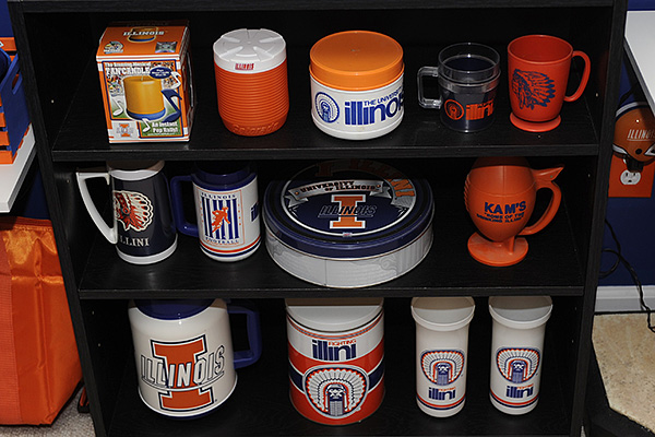 Illini room, Illini memorabilia, Illini posters