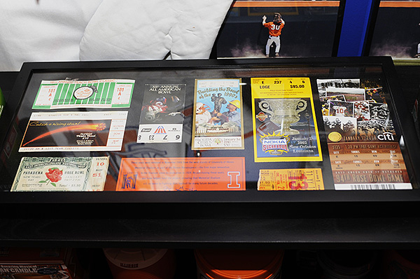 Illini room, Illini memorabilia, Illini posters