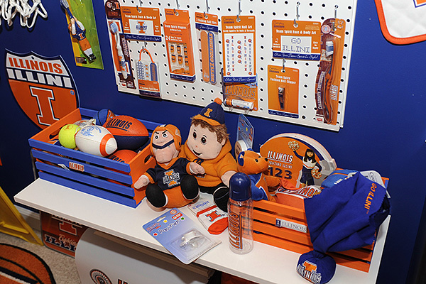 Illini room, Illini memorabilia, Illini posters