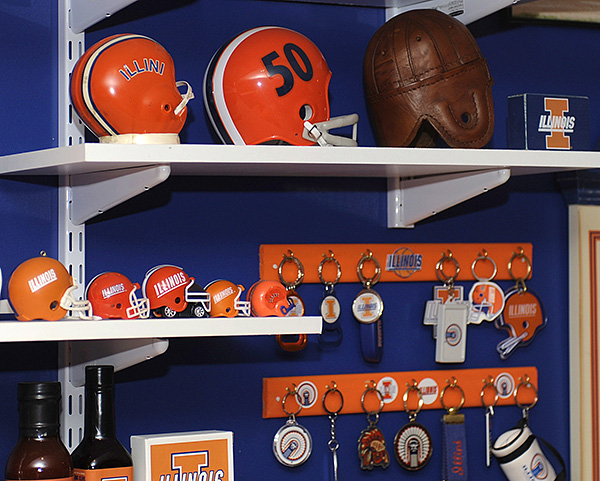 Illini room, Illini memorabilia, Illini posters