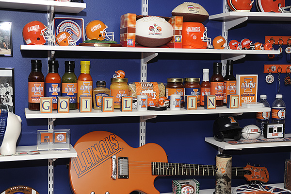 Illini room, Illini memorabilia, Illini posters