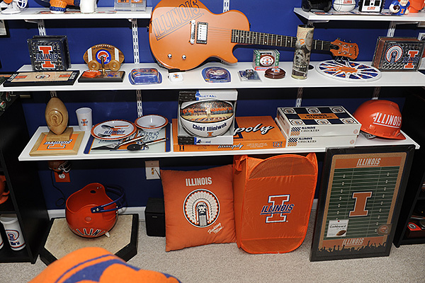 Illini room, Illini memorabilia, Illini posters
