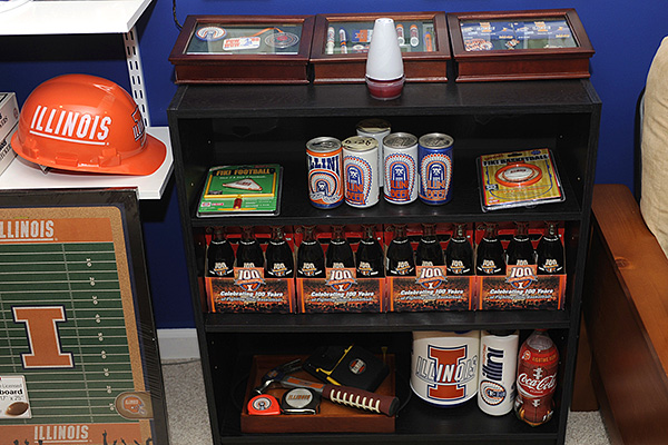 Illini room, Illini memorabilia, Illini posters