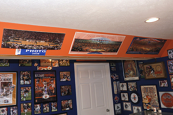 Illini room, Illini memorabilia, Illini posters