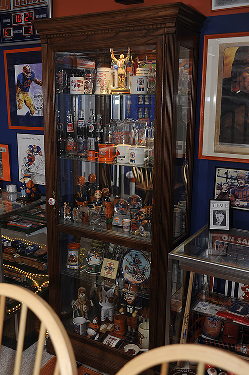 Illini room, Illini memorabilia, Illini posters