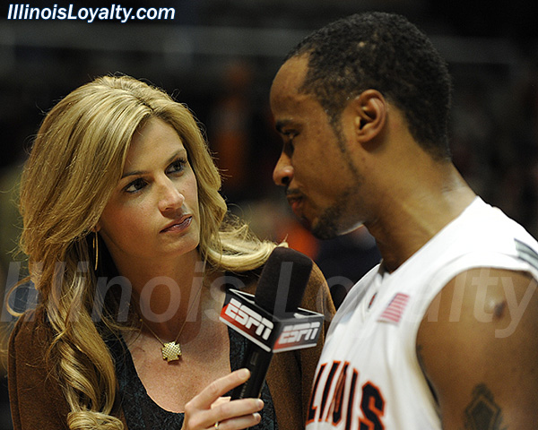 Illini basketball: Erin Andrews and Chester Frazier