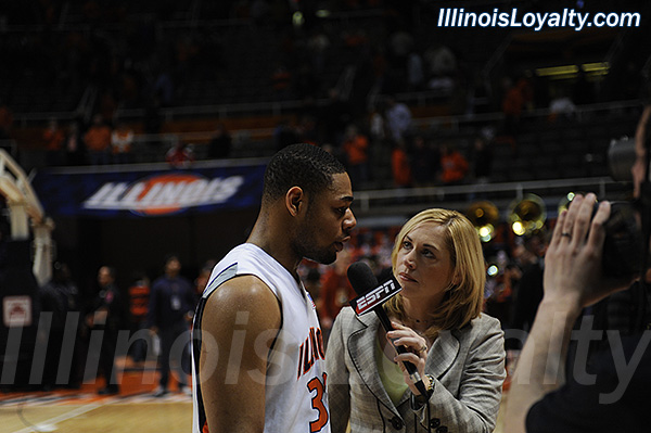 Illini basketball: Demetri McCamey and Doris Burke
