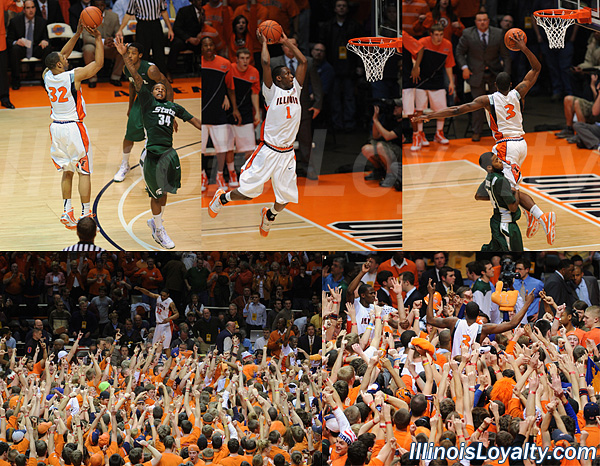 Illinois 78, Michigan State 73