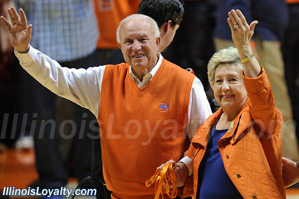 Lou Henson - Illini Assembly Hall banner