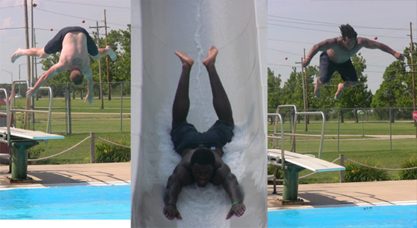 Illini football at the waterpark