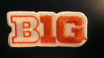 Illini football B1G jersey patch