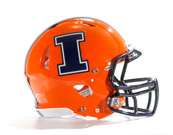 New orange Illini helmets 2013
