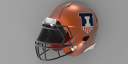 Illini Victory Shield Helmets