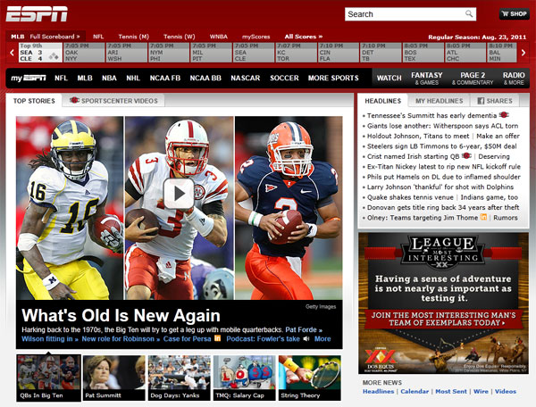 Nathan Scheelhaase on the font of ESPN.com