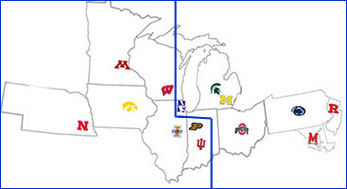 New B1G Division Alignment