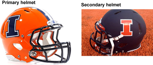 New Illini football helmets 2013