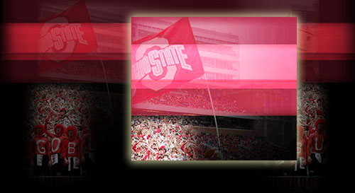 Ohio State is using Illinois' Memorial Stadium in the background image of their official website