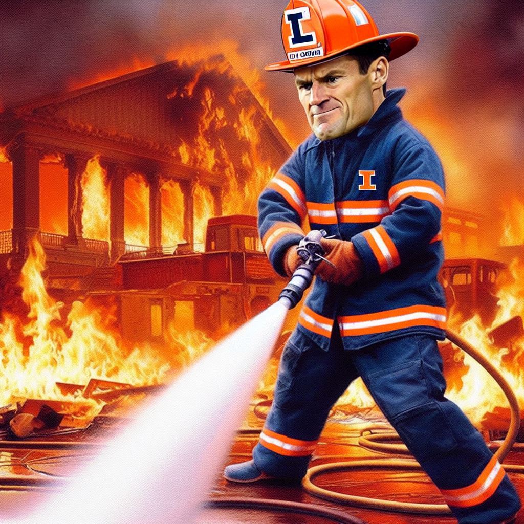 a meme of a fireman in Illini colors putting out a fire.jpg