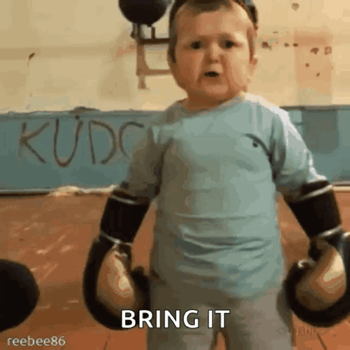 Bring It Kid Boxing Gloves.gif