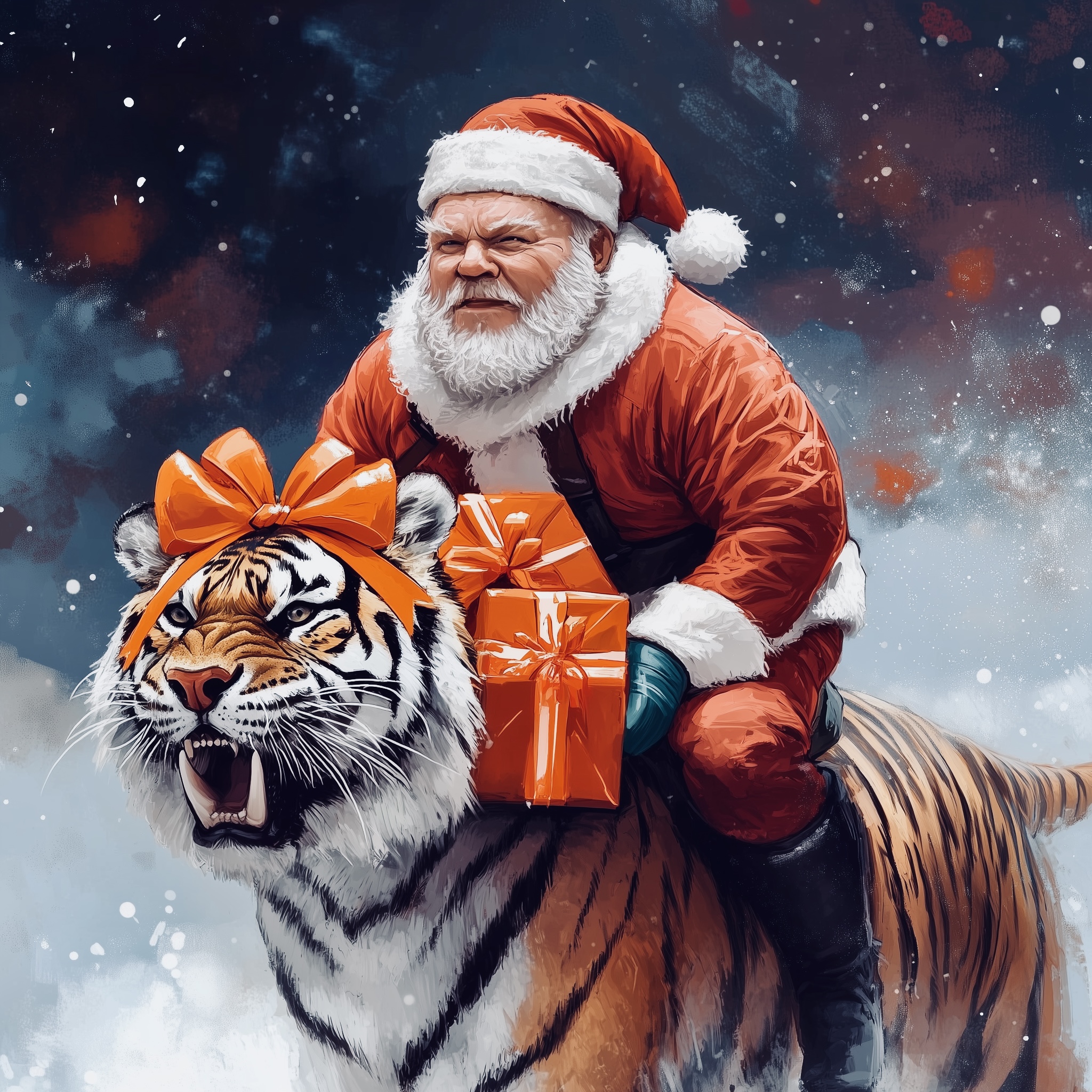 jiesong0_Santa_Claus_riding_a_tiger_carrying_gifts_with_orange__df3f1a80-c26c-4d36-a720-14abb...jpeg