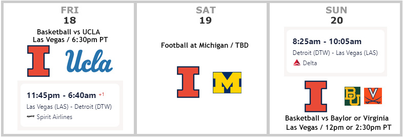 Vegas-Michigan-Vegas Illini Challenge