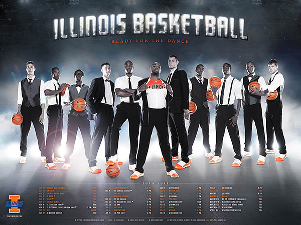 2011 Illini Basketball Poster