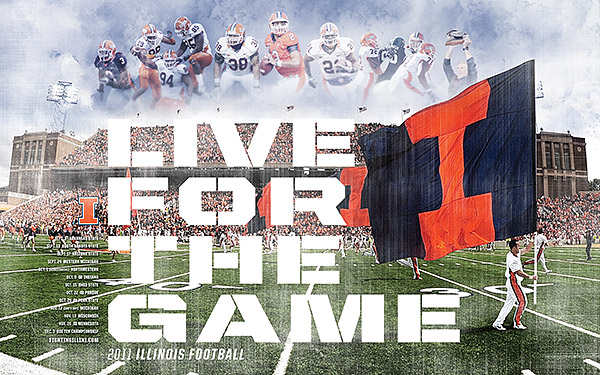 2011 Illini Football Poster Schedule