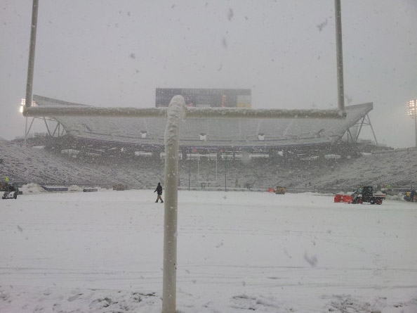 Beaver Stadium snow - Illinois-Penn State
