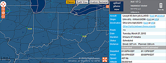 Illini flight tracker